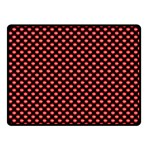 Sexy red and black polka dot Fleece Blanket (Small) 50 x40  Blanket Front