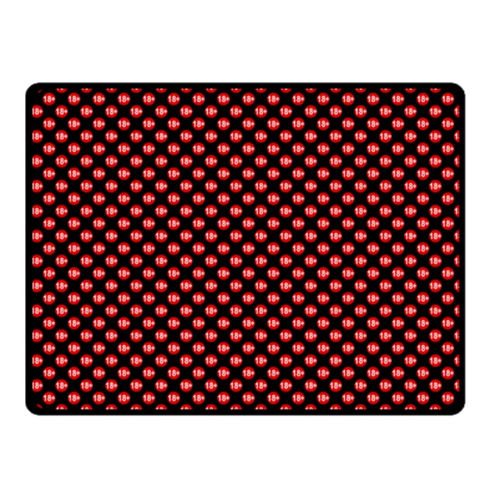 Sexy red and black polka dot Fleece Blanket (Small)