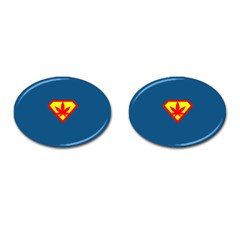 Super Dealer Cufflinks (oval) by PodArtist