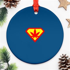 Super Dealer Round Ornament (two Sides) by PodArtist