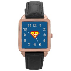 Super Dealer Rose Gold Leather Watch  by PodArtist