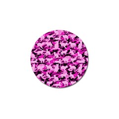 Hot Pink Catmouflage Camouflage Golf Ball Marker (4 Pack) by PodArtist