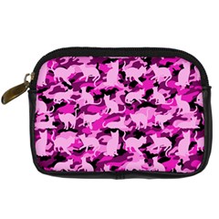 Hot Pink Catmouflage Camouflage Digital Camera Cases by PodArtist