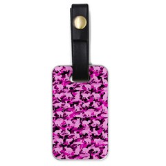 Hot Pink Catmouflage Camouflage Luggage Tags (one Side)  by PodArtist