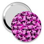 Hot Pink Catmouflage Camouflage 3  Handbag Mirrors Front