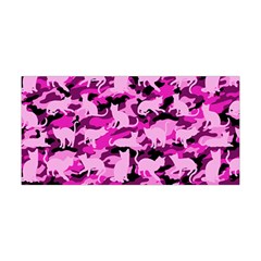 Hot Pink Catmouflage Camouflage Yoga Headband by PodArtist