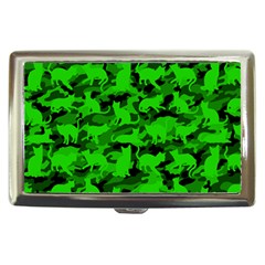 Bright Neon Green Catmouflage Cigarette Money Cases