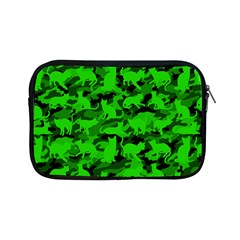 Bright Neon Green Catmouflage Apple iPad Mini Zipper Cases