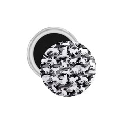 Black And White Catmouflage Camouflage 1 75  Magnets by PodArtist