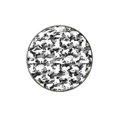 Black And White Catmouflage Camouflage Hat Clip Ball Marker by PodArtist