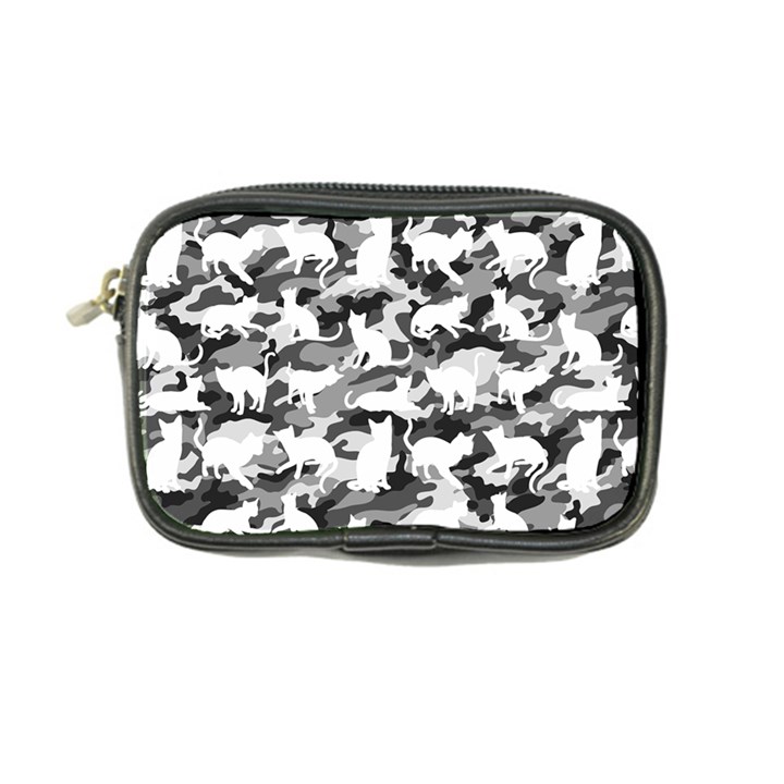 Black and White Catmouflage Camouflage Coin Purse