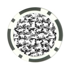 Black And White Catmouflage Camouflage Poker Chip Card Guard (10 Pack) by PodArtist