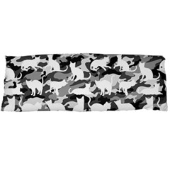 Black And White Catmouflage Camouflage Body Pillow Case Dakimakura (two Sides) by PodArtist