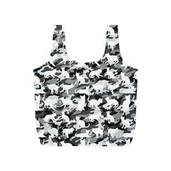 Black And White Catmouflage Camouflage Full Print Recycle Bags (s)  by PodArtist