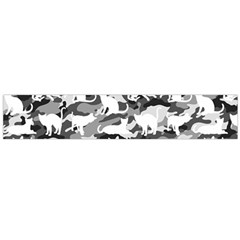 Black And White Catmouflage Camouflage Large Flano Scarf  by PodArtist