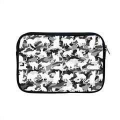 Black And White Catmouflage Camouflage Apple Macbook Pro 15  Zipper Case by PodArtist