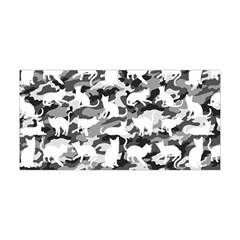 Black And White Catmouflage Camouflage Yoga Headband by PodArtist