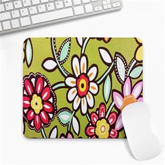 Flowers Fabrics Floral Design Large Mousepads