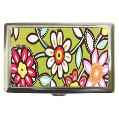 Flowers Fabrics Floral Design Cigarette Money Cases