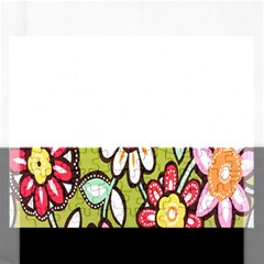 Flowers Fabrics Floral Design Rectangular Jigsaw Puzzl