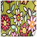 Flowers Fabrics Floral Design Canvas 16  x 16   15.2 x15.41  Canvas - 1