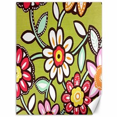 Flowers Fabrics Floral Design Canvas 36  X 48   by Celenk