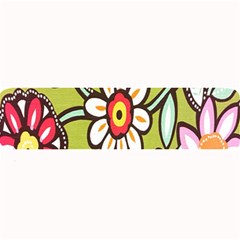 Flowers Fabrics Floral Design Large Bar Mats by Celenk