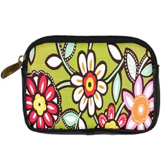 Flowers Fabrics Floral Design Digital Camera Cases