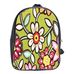 Flowers Fabrics Floral Design School Bag (Large)