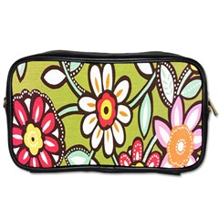 Flowers Fabrics Floral Design Toiletries Bags