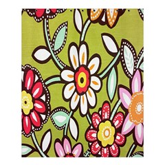 Flowers Fabrics Floral Design Shower Curtain 60  X 72  (medium)  by Celenk