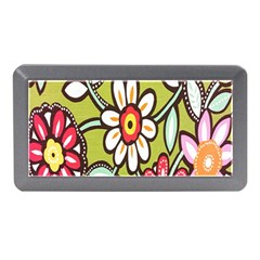 Flowers Fabrics Floral Design Memory Card Reader (Mini)