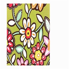 Flowers Fabrics Floral Design Small Garden Flag (Two Sides)