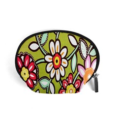 Flowers Fabrics Floral Design Accessory Pouches (Small) 