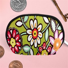 Flowers Fabrics Floral Design Accessory Pouches (Medium) 