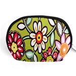 Flowers Fabrics Floral Design Accessory Pouches (Medium)  Front