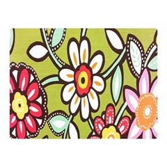 Flowers Fabrics Floral Design Double Sided Flano Blanket (mini)  by Celenk