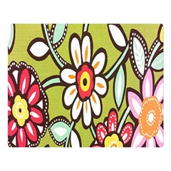 Flowers Fabrics Floral Design Double Sided Flano Blanket (large)  by Celenk