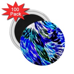 Abstract Background Blue White 2.25  Magnets (100 pack) 