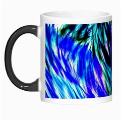 Abstract Background Blue White Morph Mugs