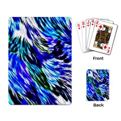 Abstract Background Blue White Playing Card by Celenk