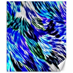 Abstract Background Blue White Canvas 20  x 24  