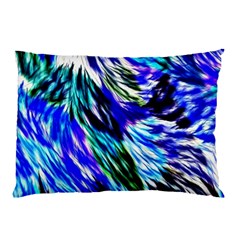 Abstract Background Blue White Pillow Case by Celenk