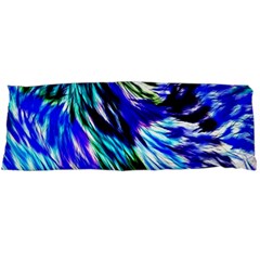 Abstract Background Blue White Body Pillow Case (dakimakura) by Celenk