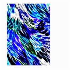 Abstract Background Blue White Large Garden Flag (two Sides) by Celenk