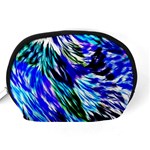 Abstract Background Blue White Accessory Pouches (Medium)  Back