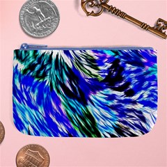 Abstract Background Blue White Large Coin Purse