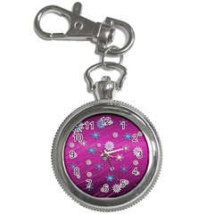 Snowflakes 3d Random Overlay Key Chain Watches by Celenk