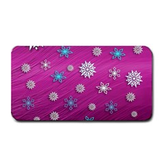 Snowflakes 3d Random Overlay Medium Bar Mats by Celenk