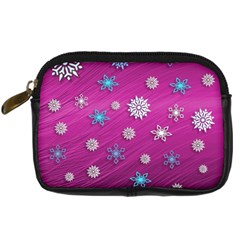 Snowflakes 3d Random Overlay Digital Camera Cases by Celenk